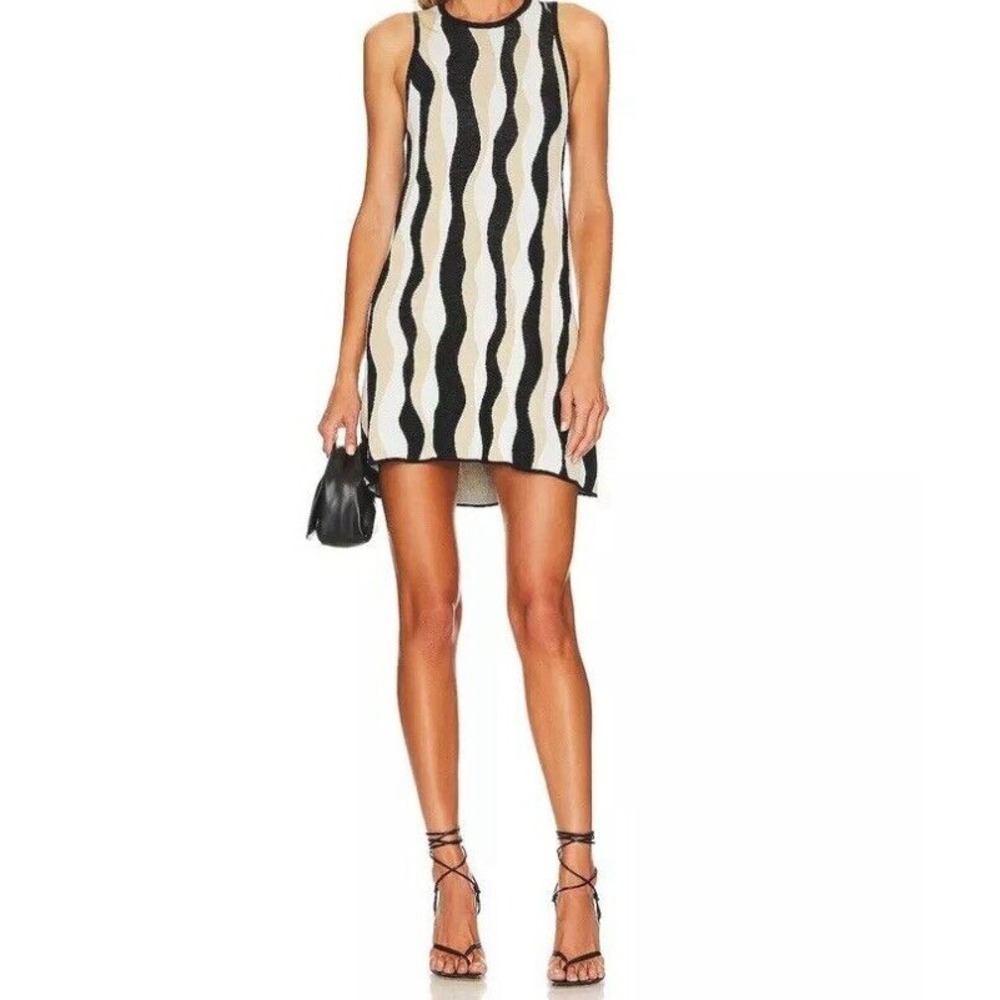 NWOT Mumu Zebra Backless Sweeney Sweater Dress Size M In Perfect Condition